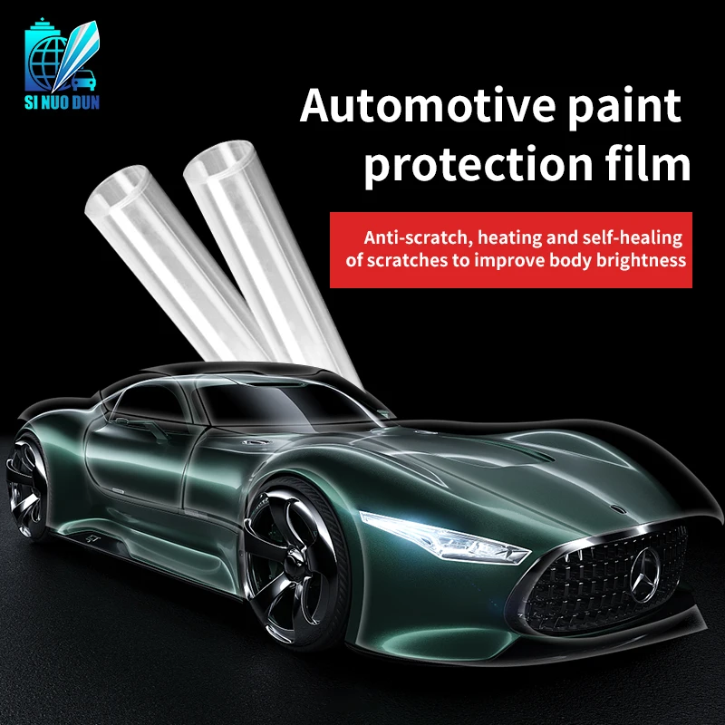 Glossy Transparent Anti-Scratch PPF Self Healing TPH Protective Film paint protection film black