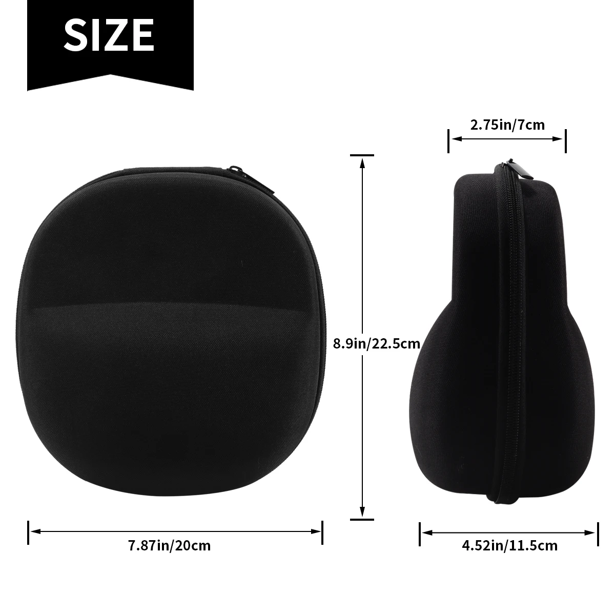 Factory custom eva rectangle earphone hard carrying case eva carry case  headphone