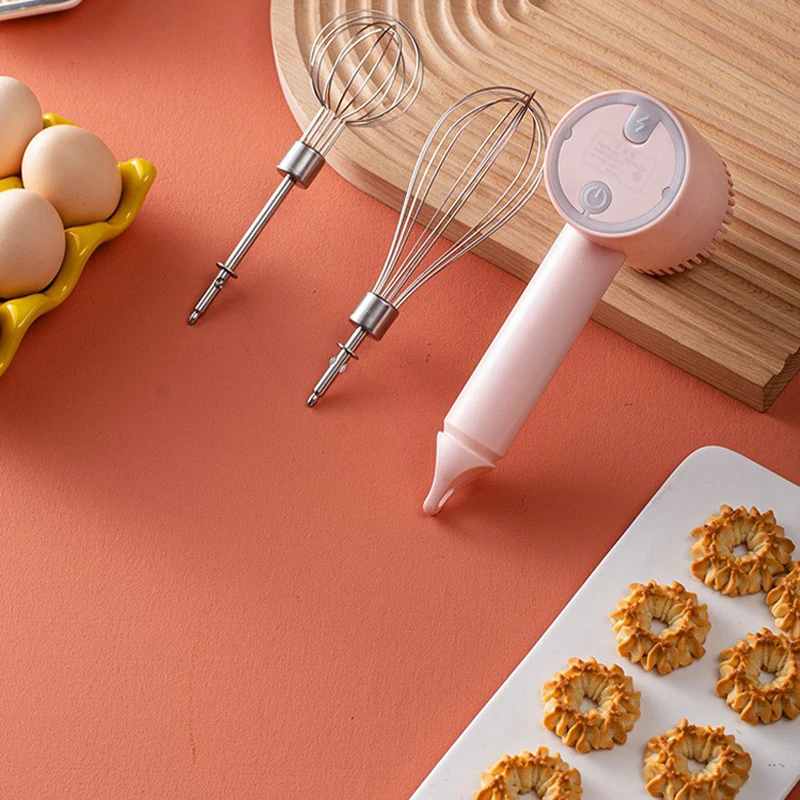 3-Speed Adjustable Cordless Garlic Chopper Electric Food Blenders Portable Egg Beater