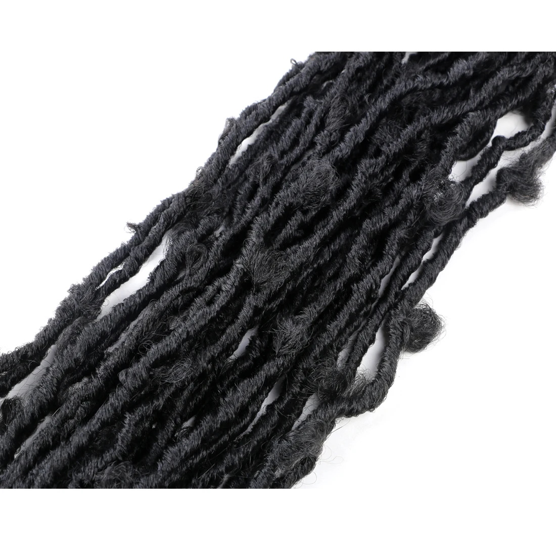 Wholesale Butterfly Locs Crochet Hair Distressed Faux Locs Crochet Hair Pre looped Natural Soft Butterfly  Pre-twisted extension