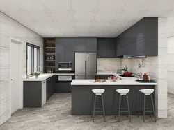 High Gloss Modern Kitchen Cabinet Designs Grey Base Cabinet and White Wall Cabinet