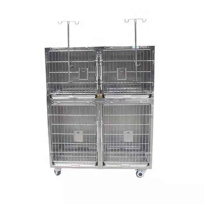Pets clinic 304 stainless steel vet cage for dog/cat