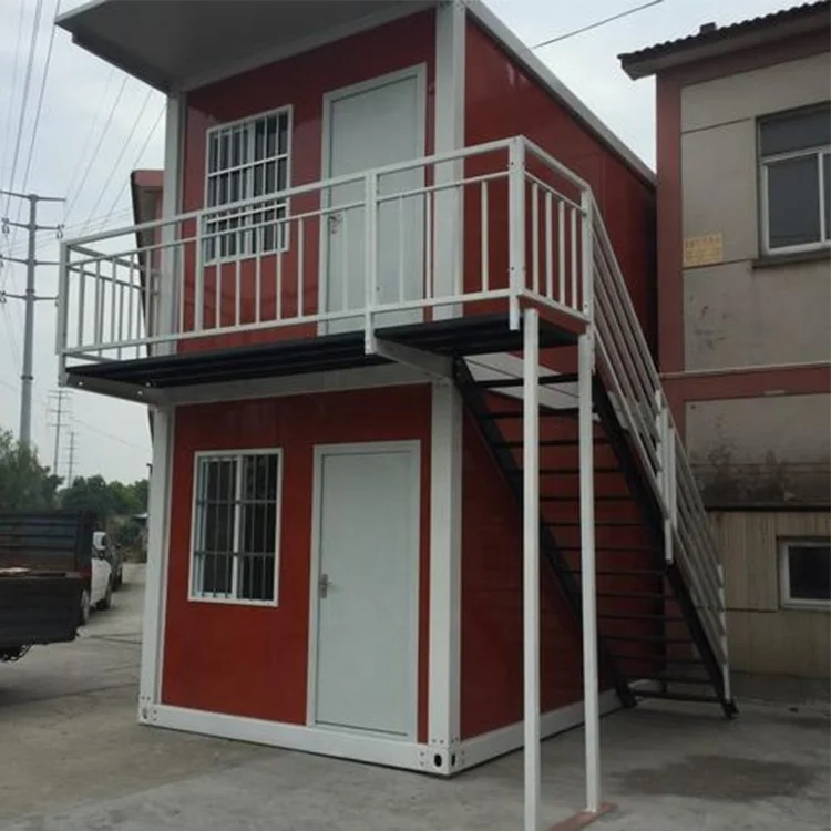 Fast install Steel Structure Prefabricated Luxury villa Two Storey Prefab House container house
