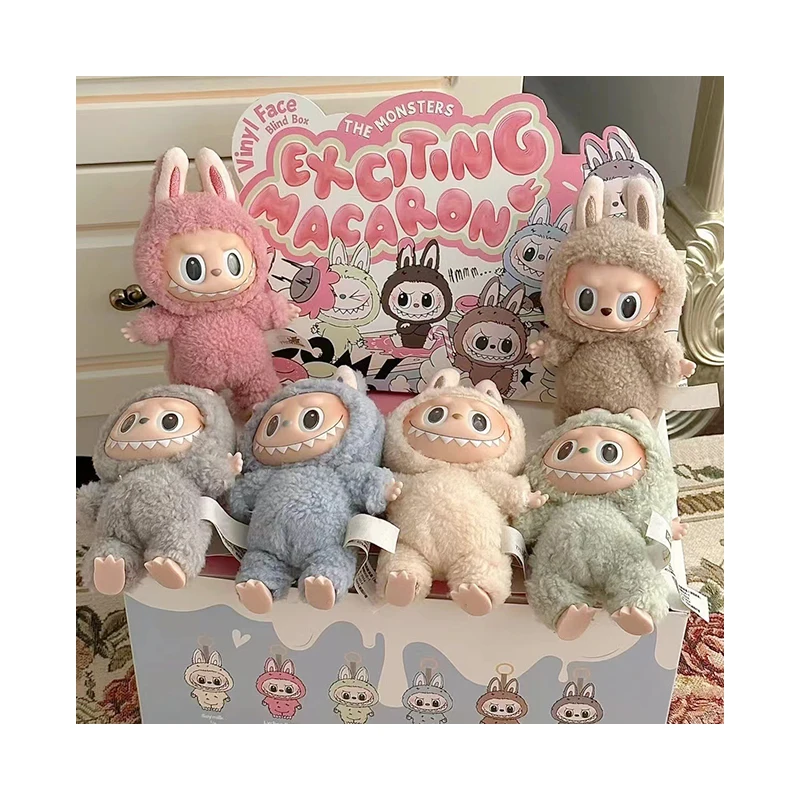 Wholesale POP MART Labubu Macaroon VOL.2 SERIES Have A Set Mystery Box POPMART Vinyl Plush Blind Box Action Figure