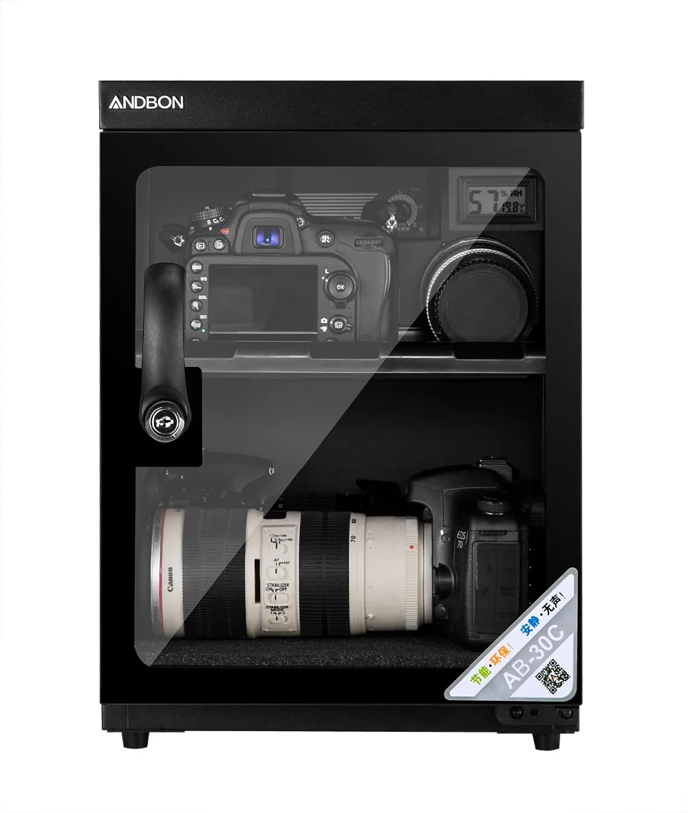 ANDBON 30 liter dry age cabinet Dehumidifier dry box for camera lens