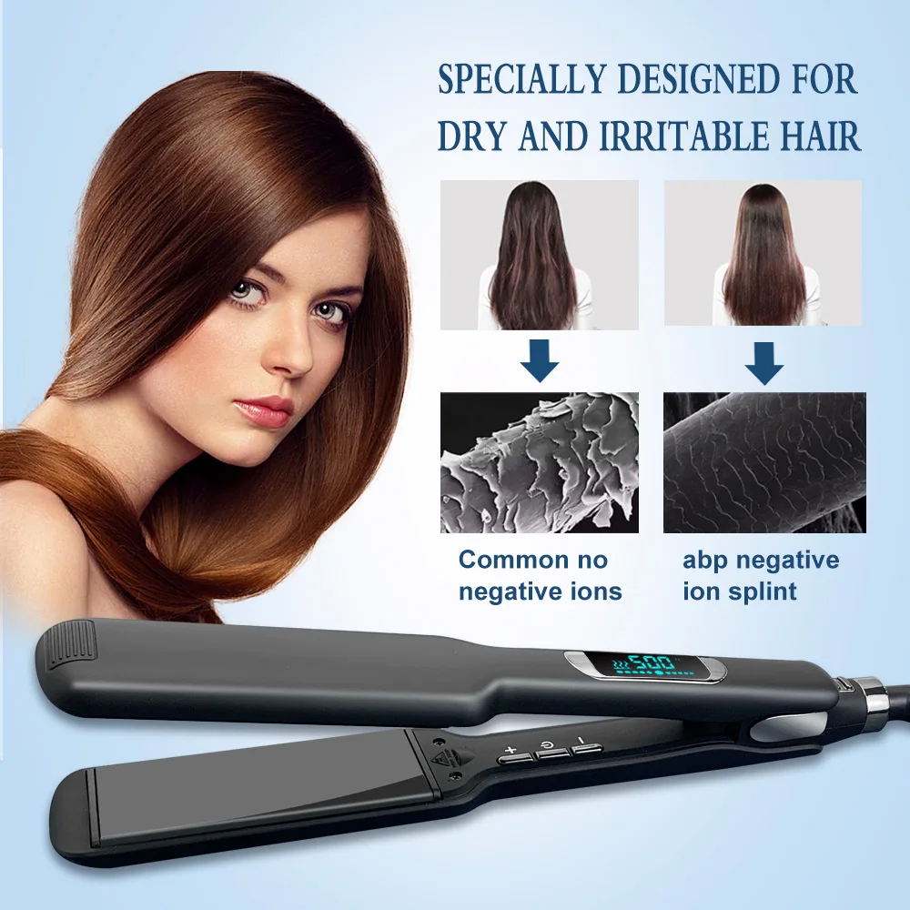 Professional Fast Heating Portable nano Titanium flat iron hair Straightener 480 degrees private label Flat irons