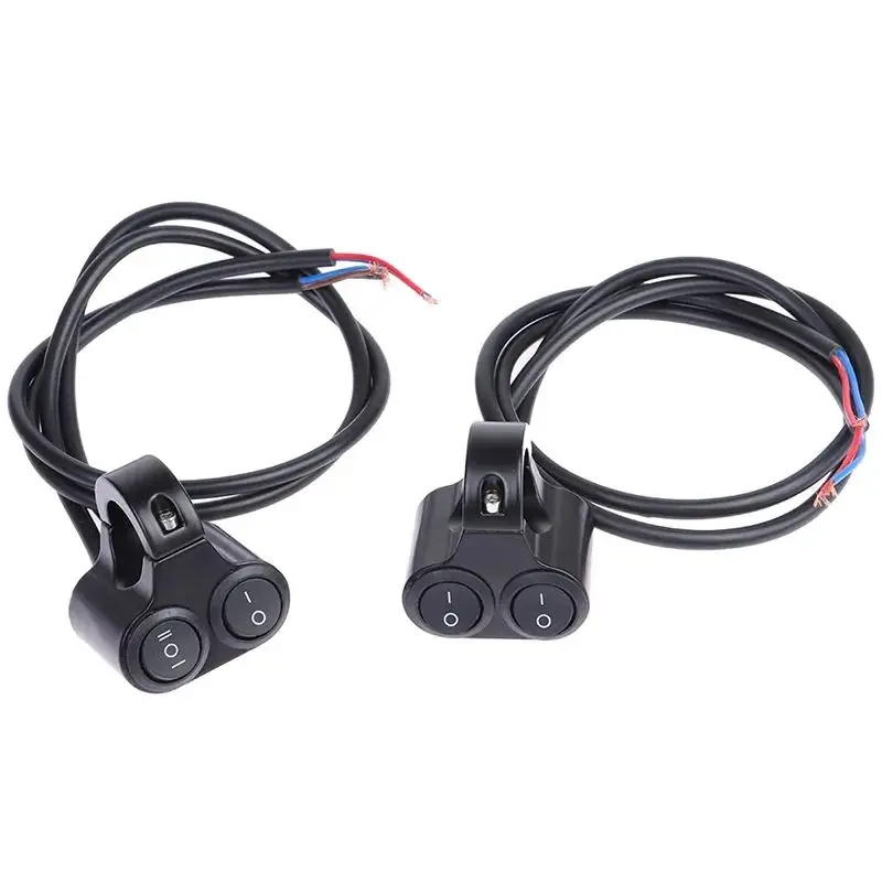 new Motorcycle Handlebar Control Switch Dual Button Control Headlight Flasher Switch
