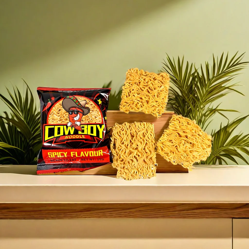 Chinese Suppliers Convenient Instant Crispy Noodle Snacks Spicy Chicken Flavor Bag Noodles