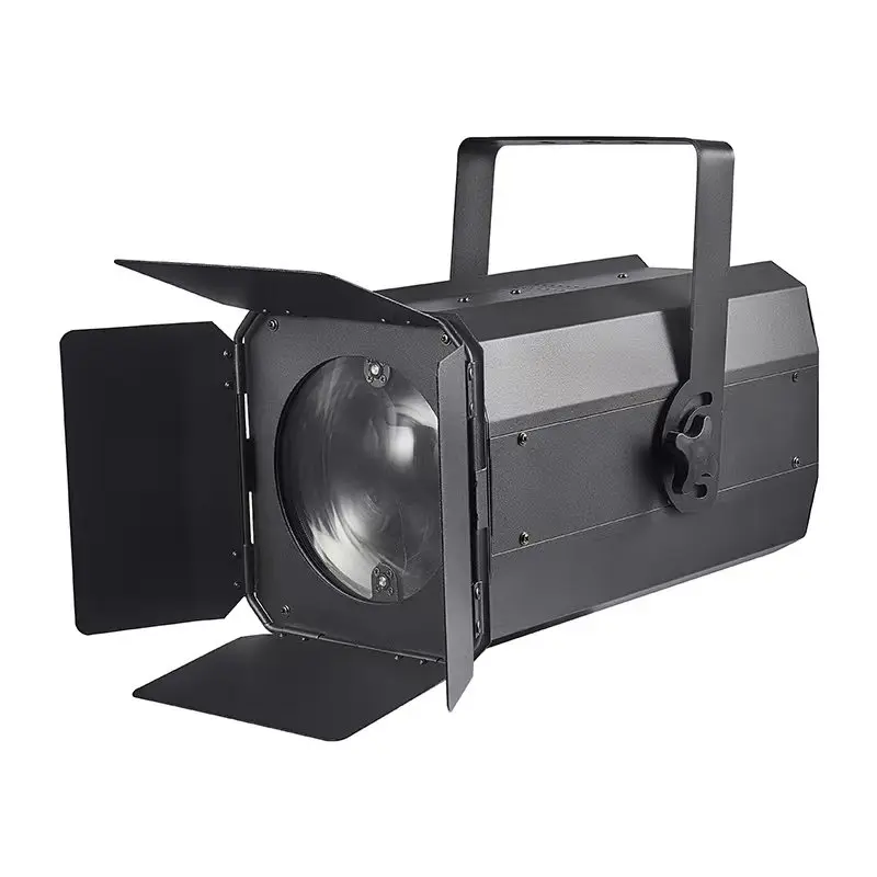 200W Zoomable Fresnel Light: DMX/Master-Slave/Sound Control 3200K/5600K or 2-Color Option for Entertainment Venues