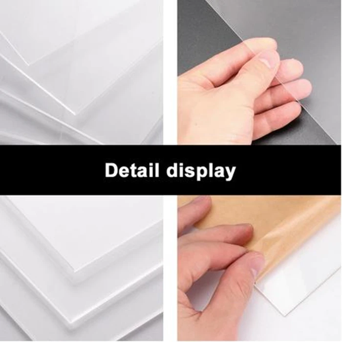 
2x3 Clear Acrylic Sheet Panel Transparent Plastic 1/16 Board for Signs DIY Display Projects Craft 