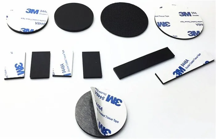 
Custom size round silicone rubber feet pad with 3m self-adhesive glue 