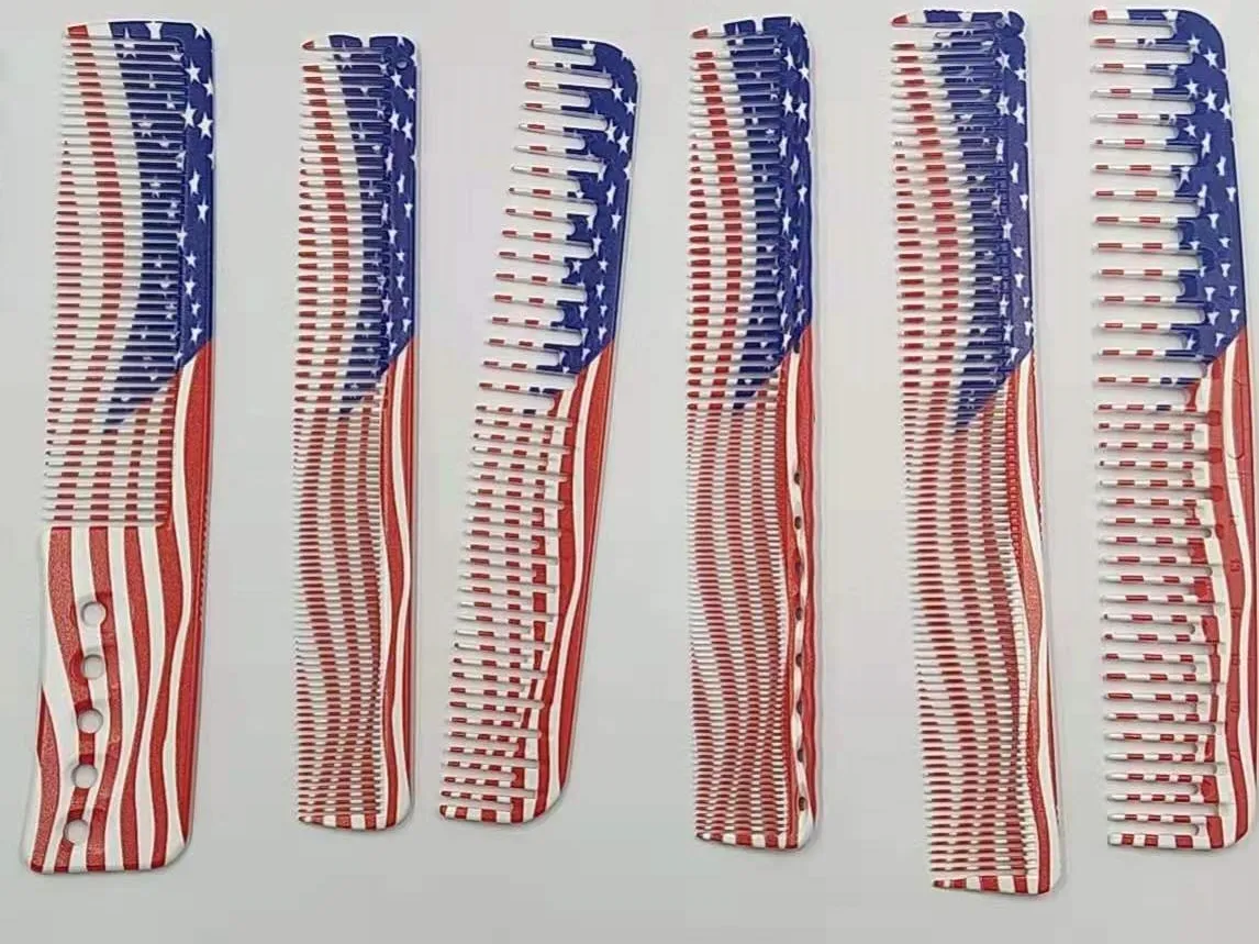 American National Flag High Quality Hair Care And Maintenance Hair brush Detangling Comb