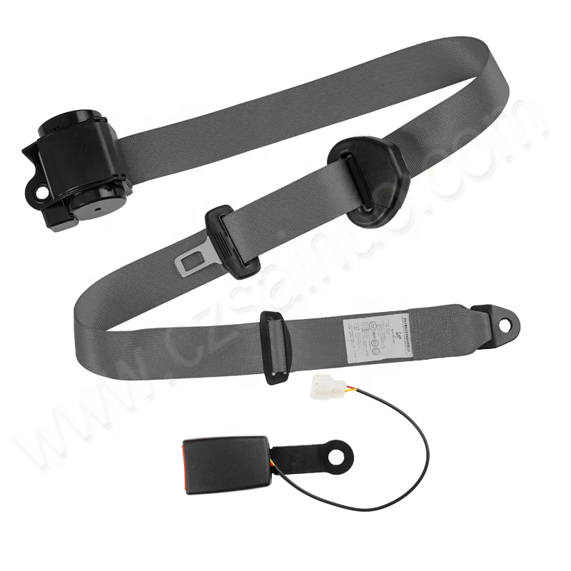 Seat Belt Sensor Auto Car Buckle Wire Harness 3 Point Retractable Safety Seatbelt