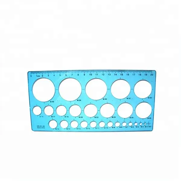 Wholesale Different Size Circle Plastic Drawing Template Reusable Plastic Drawing Templates