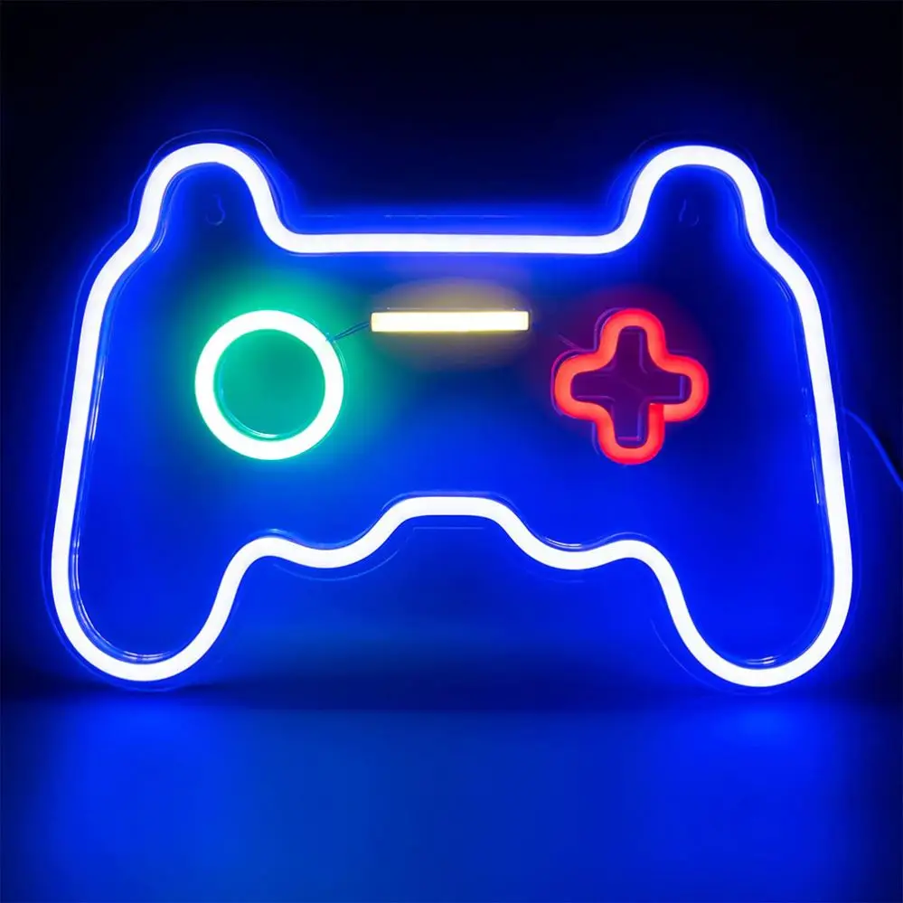 Gamepad Acrylic Board Shape Lamp In Love Wedding Lets Party Neon Lights Holiday Neon Lights For Home Decoration