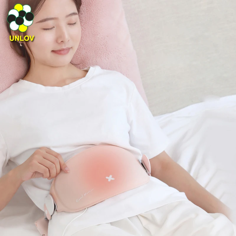 Перезаряжаемый расслабляющий Менструальный обезболивающий пластырь, массажный пояс с подогревом, удобный обогреватель живота, Электрический пояс для женщин