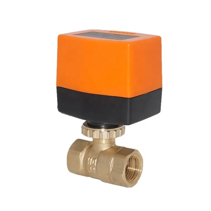 Winvall HVAC System Motorized Float Valve WRA-6320 Water Flow Ball Valves 220VAC Motorized Actuator 2 Way Electric Ball Valve