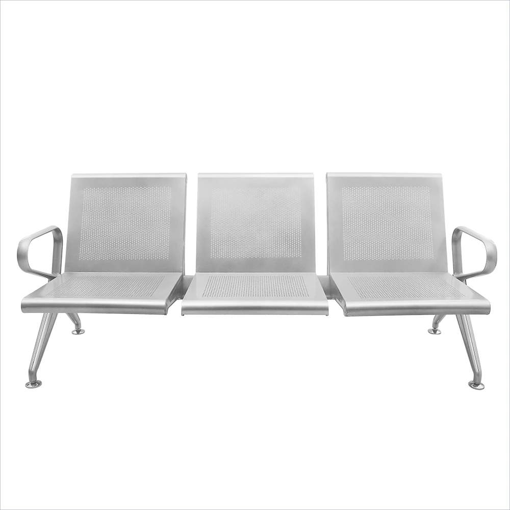 T83  3-seater waiting area chair visitor airport bench seating Hospital waiting chair