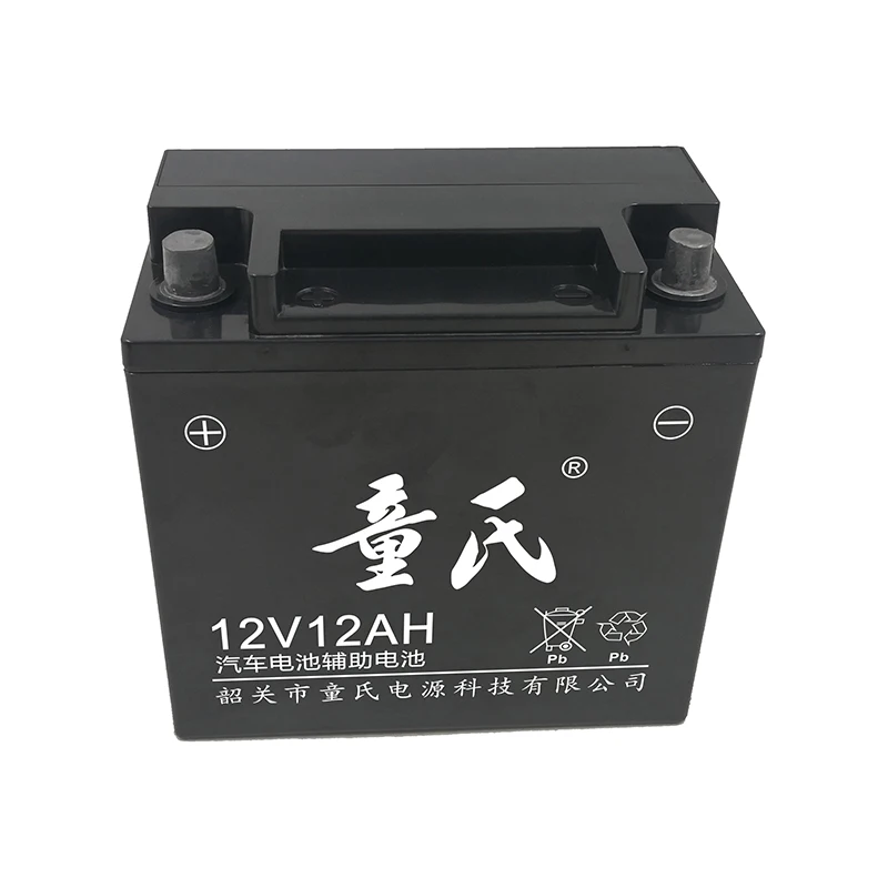 high quality Maintenance Free car starting batteries car start-stop lithium battery auto start stop 12V 12AH car battery
