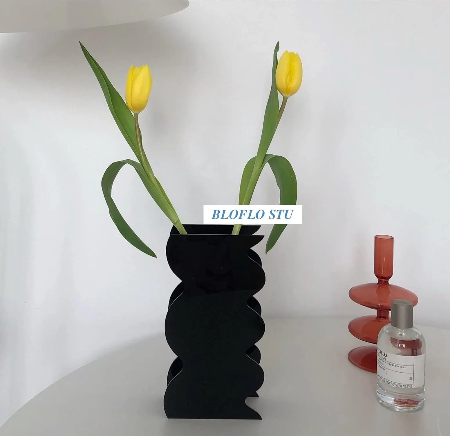 Acrylic Vase,Unique Vase Decor,Acrylic Vase for Home Office Centerpieces Wedding Holiday Party Gift