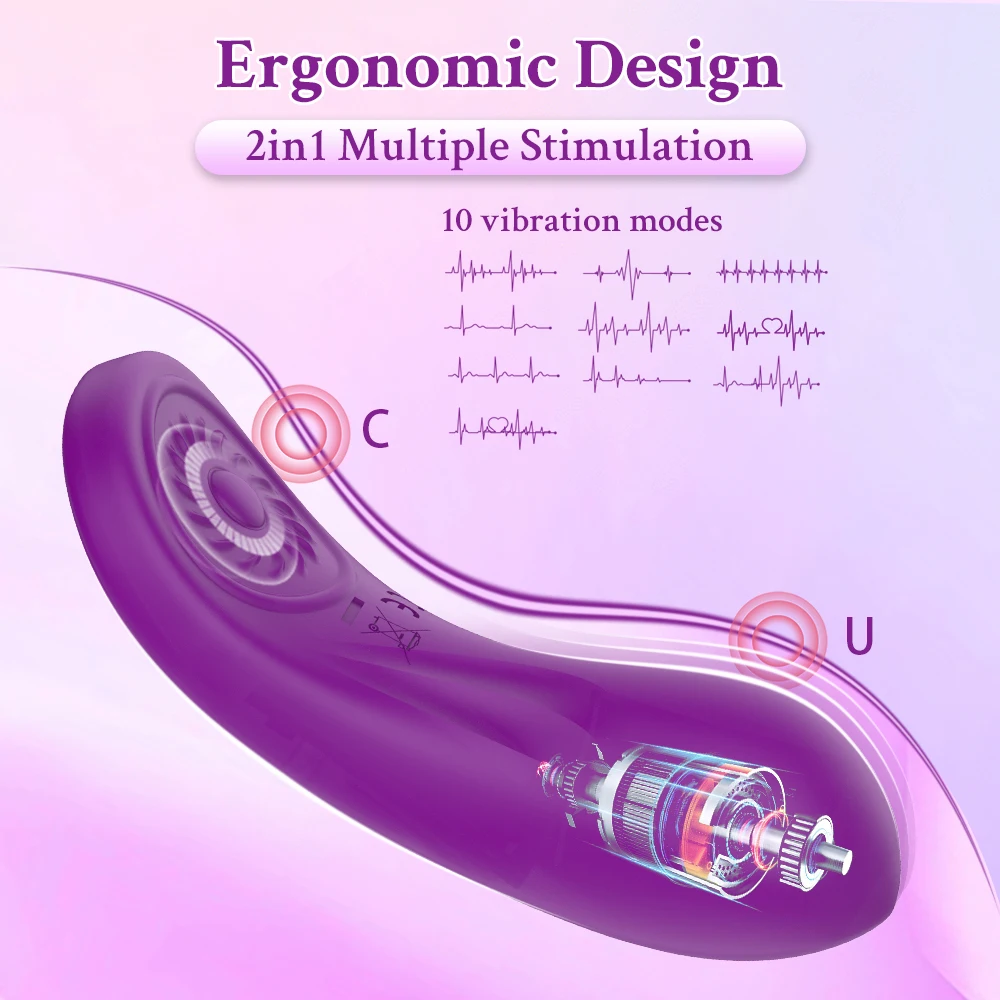 New silicone 10-frequency wireless remote control wearable massage vibration masturbator adult sex toy