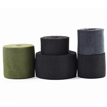 25mm Black Elastic Webbing Aramid Fiber  Aramid r Custom Tape Outdoor Seatbelt Webbing