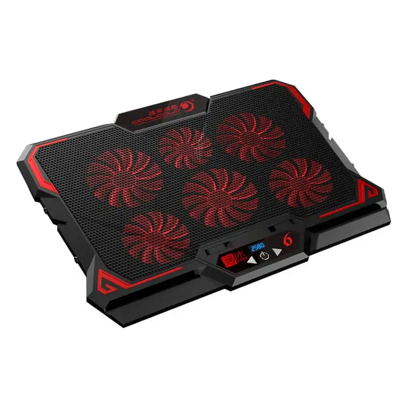 Coolcold 17 inch laptop fan cooler stand gaming notebook cooler LED screen amazon best seller laptop cooler pad