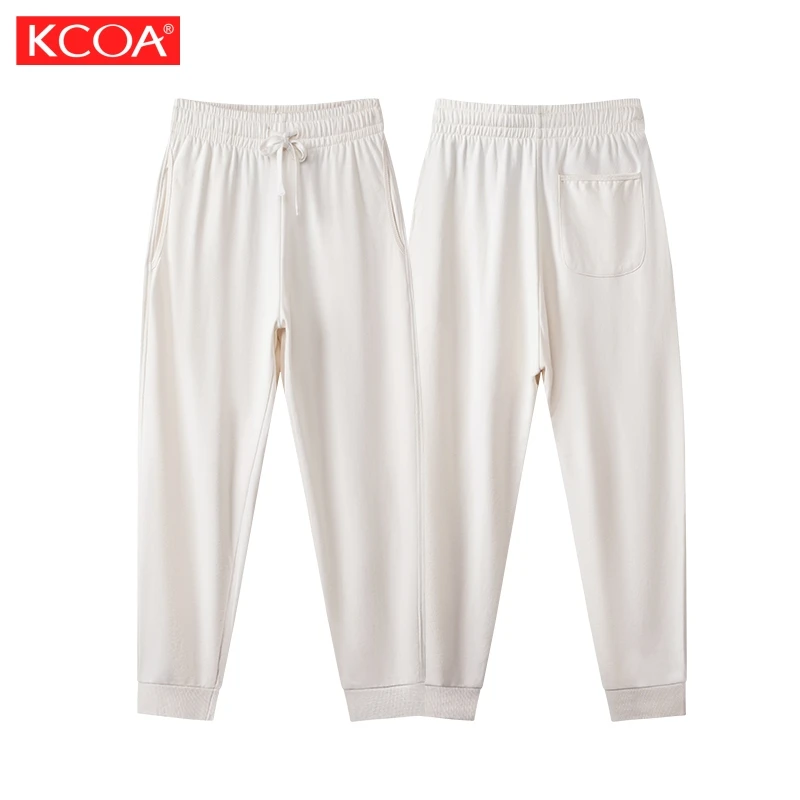 Printed Plain Raw Edge Men Jogging Pants Custom Logo Blank Long Track Pants Mens Joggers Pants