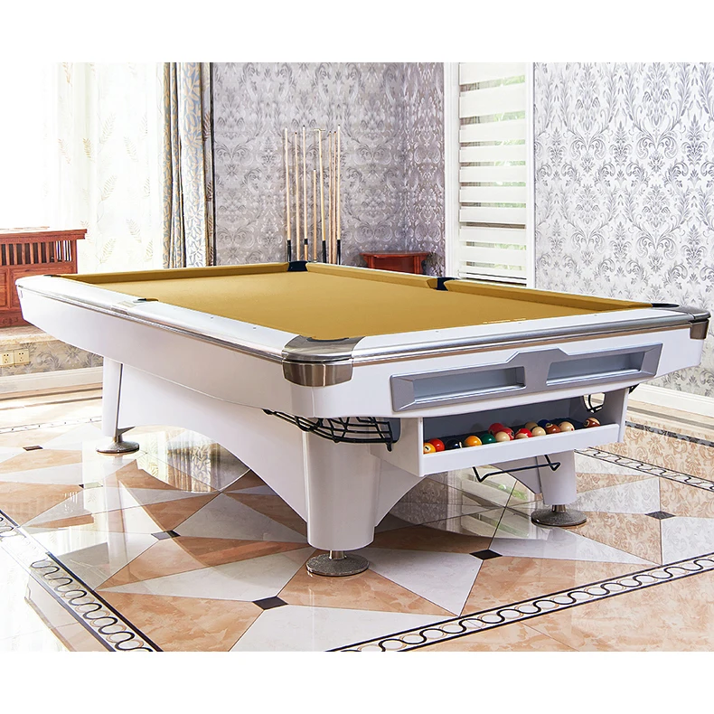 Роскошный домашний высококачественный бильярдный стол 8 футов 9 футов большого размера из массива дерева и шифера