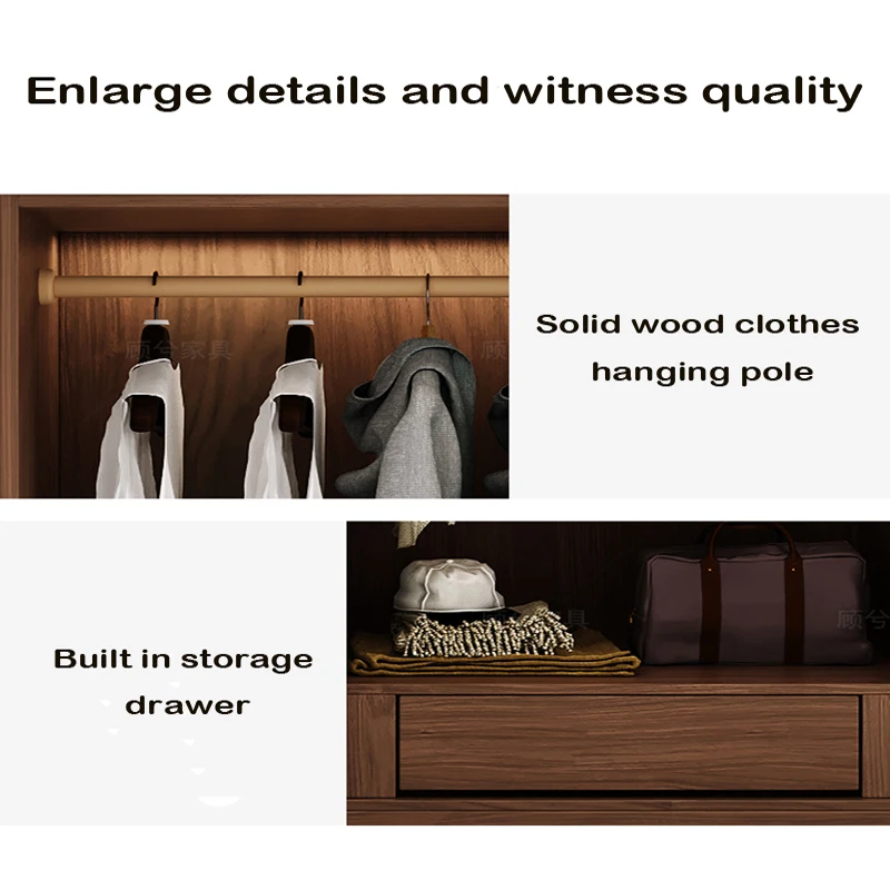 Brown Modern Mdf Melamine Open System Inside Cabinet Designs Furnitures White Sets Woden Sample Bedroom Modular Wardrobe