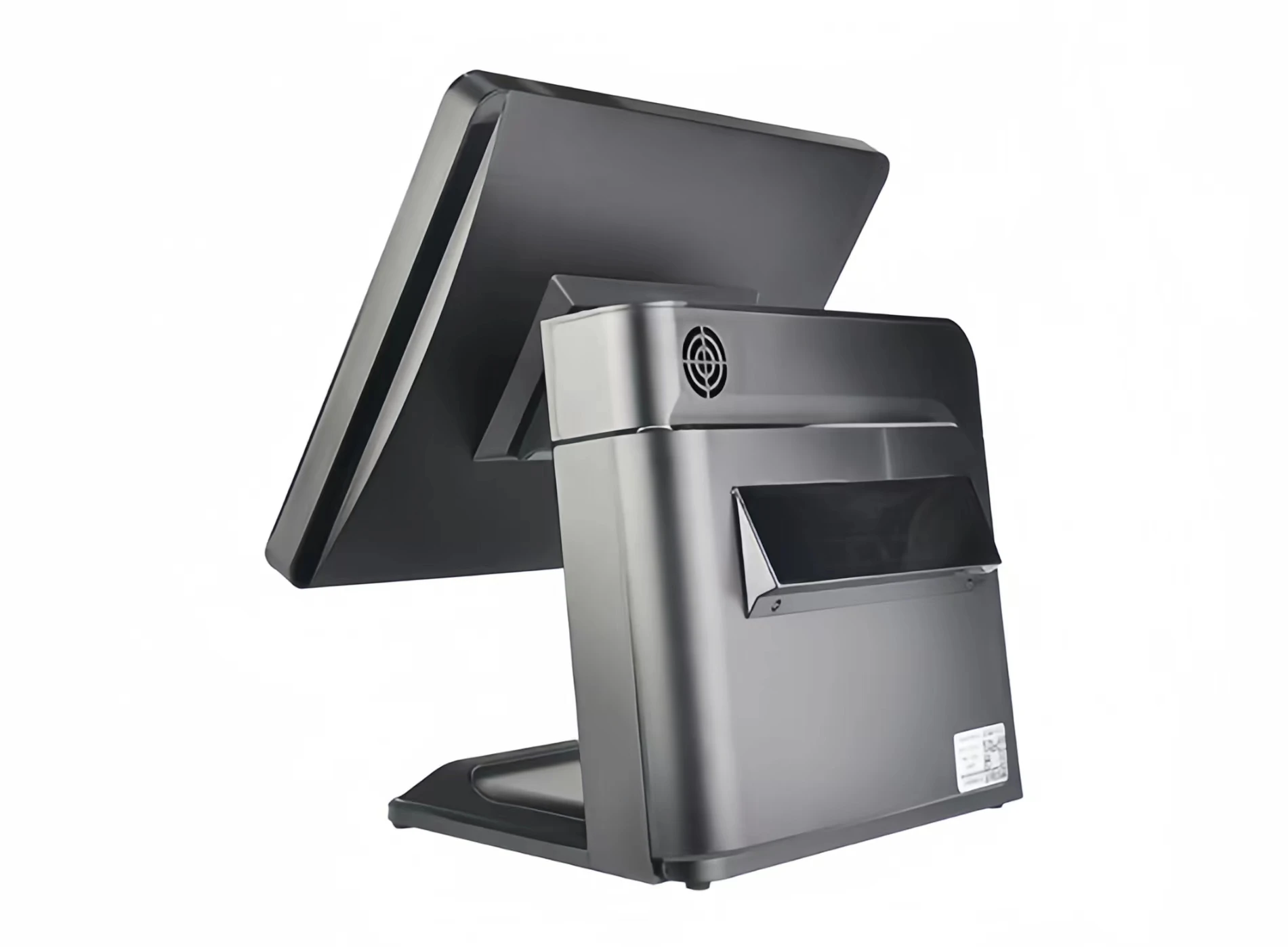 Новый двойной экран pos машина для продажи с подставкой кассовый аппарат все в одной системе