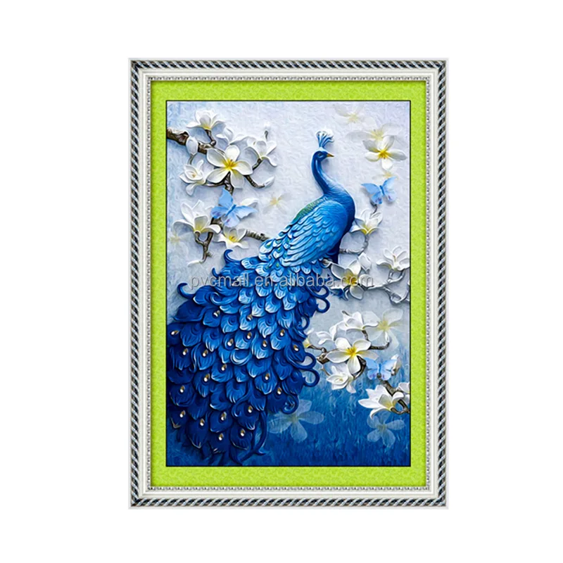 Diamond painting kits diy arts craft adults dot art marker peacock 5d crystal full drill diamond painting big size