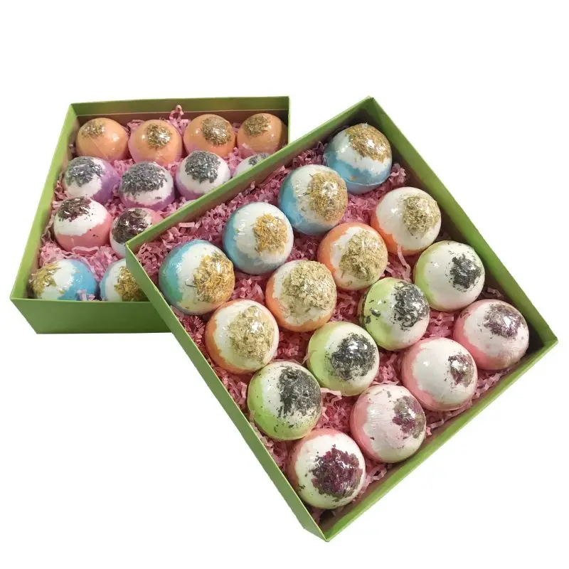 Wholesale Luxury Private Set Bath Fizzies Bubble Salt Bath Bomb Ball Spa Shower Sale