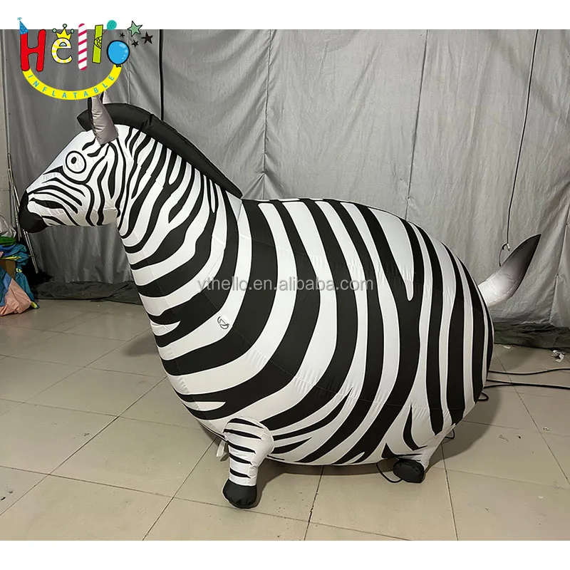 Custom Zoo Yard Decoration Inflatable Animal Inflatable Zebra Model