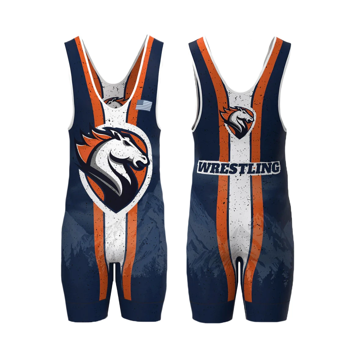 Custom Wholesale Men Quick Drying Polyester All Sublimated Wrestling Singlets