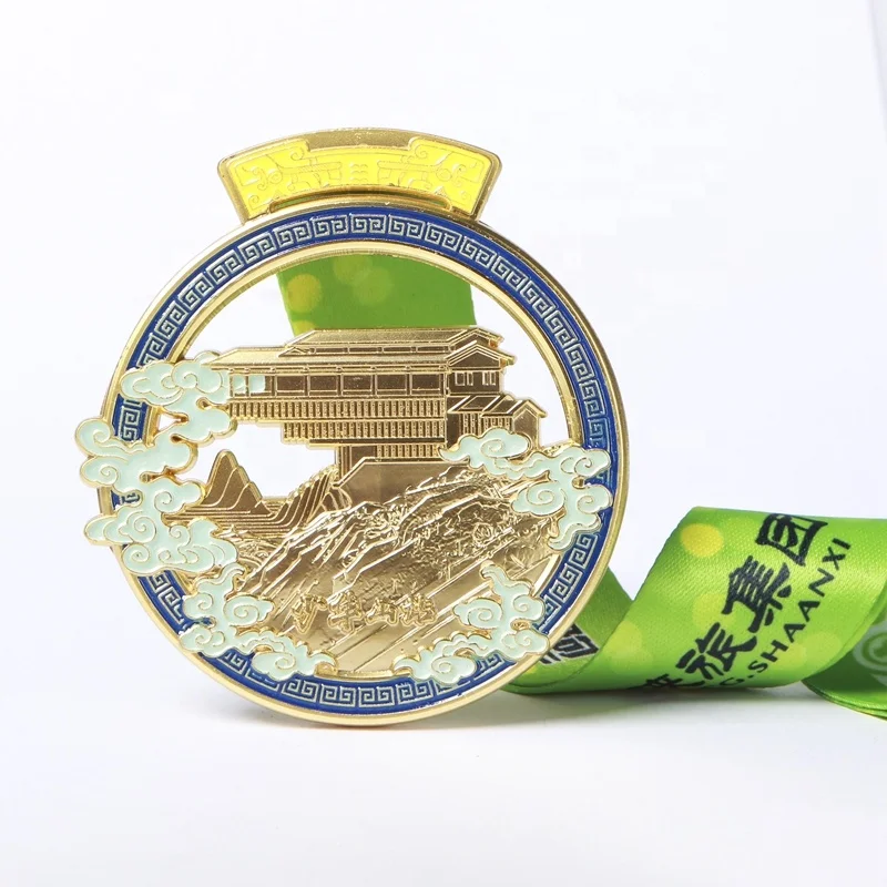 Custom Zinc Alloy 3d Hollow Cut Out Sports Metal Medal Marathon Running Race Award Medals