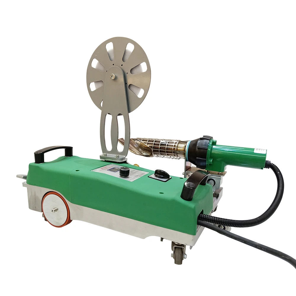 PVC Tarpaulin Tape Welding Machine UV backlit seamless Welder webbing Hot Air TPO PE  Welding Machine