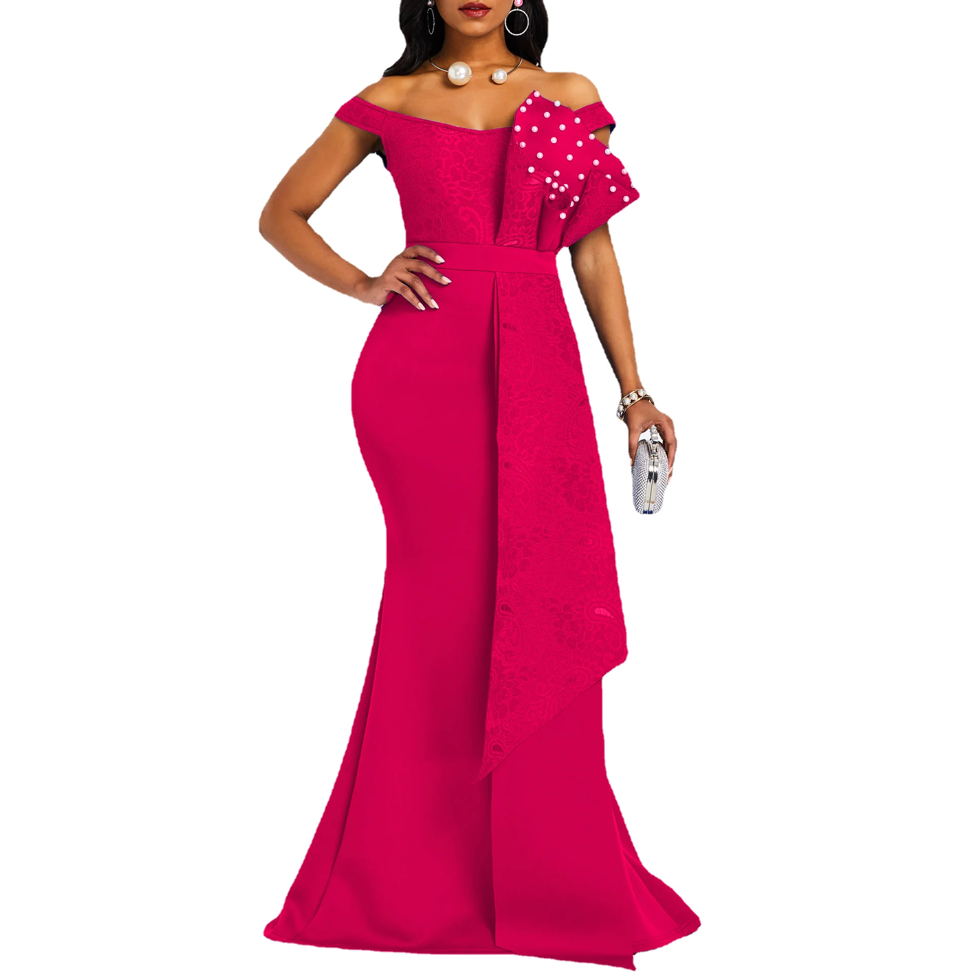 Limanying Banquet Evening yellow blue black red color wedding dresses for bridesmaid