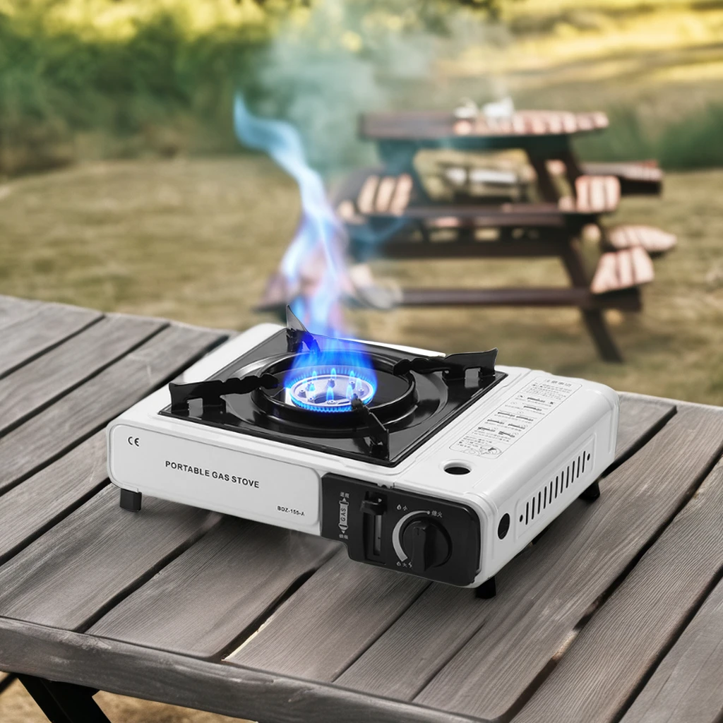 Fast Delivery Outdoor cooking stove Portable Card Stove with Caska Magnetic Gas Tank Field Gas Stove for Camping Hot Pot Use