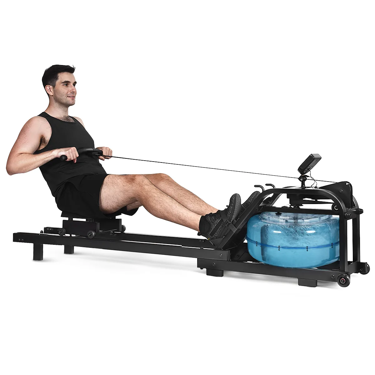 TSD001-BK Factory Direct Indoor Cardio Fitness Metal Water Rowing Machine