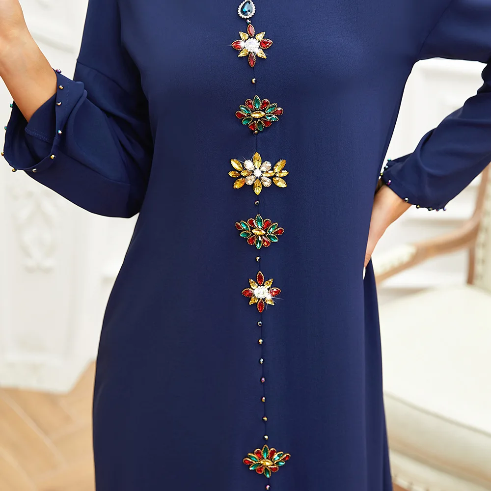 Popular Design Dubai Importer 1 Pc Dentelle Abaaya Muslim Dress Girl Abaya