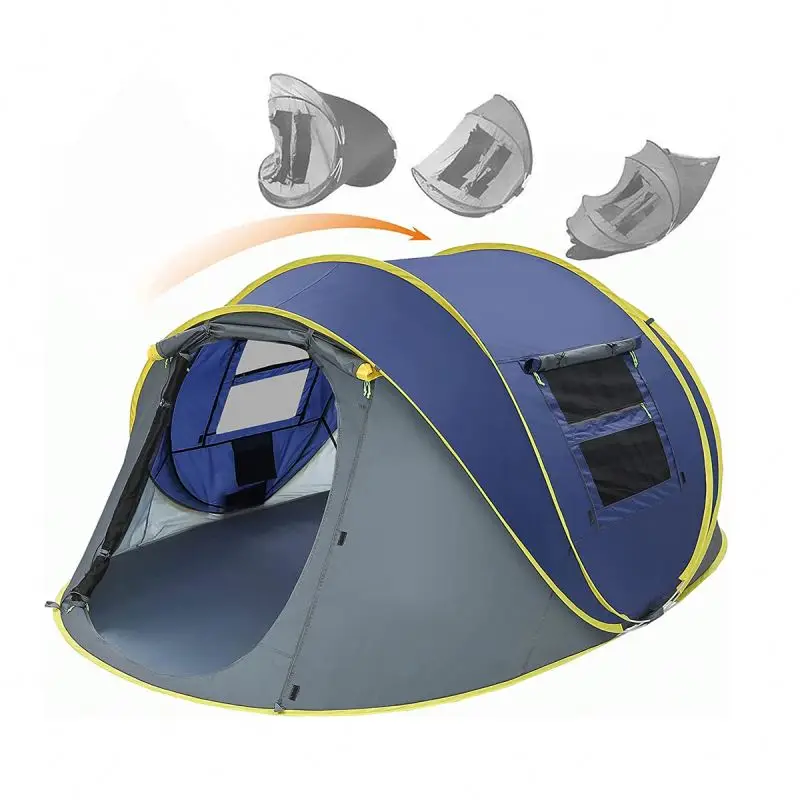 2 seconds easy pop up 3-4 person family wholesale hot design tents camping outdoor tents