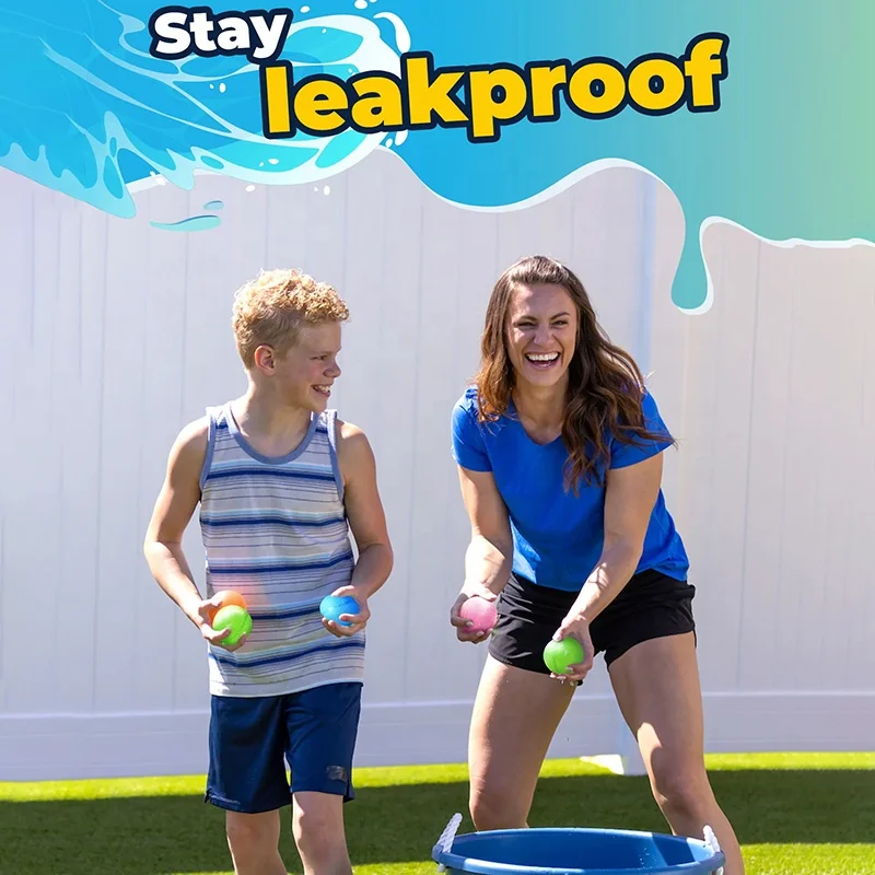 Soppycid Summer Outdoor Beach Pool Toys Splash Ball Kid Toy Water Bombs Quick Fill Refillable Magnetic Reusable Water Balloon