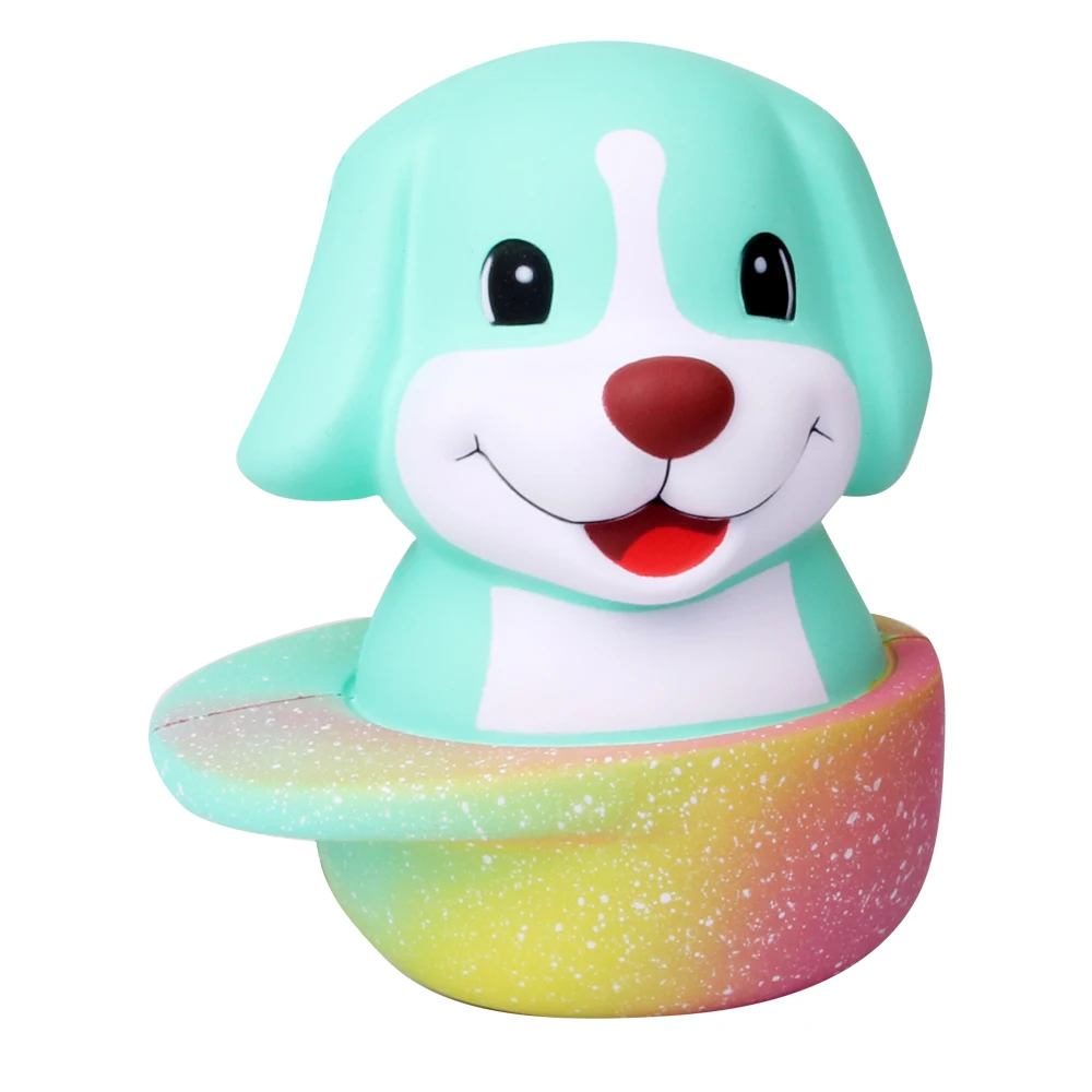 Squishy Stress Ball PU Foam Decompression Toy Cute Hat Dog Slow Rising Toy