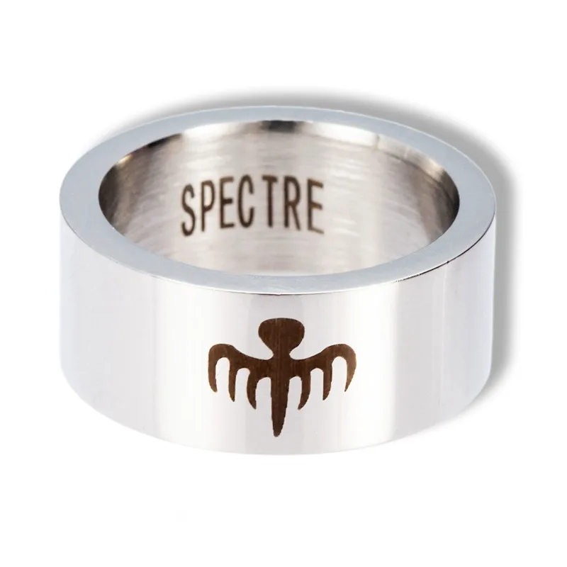  Оптовая продажа с фабрики кольцо в виде призрака Джеймс Бонд 007 из нержавеющей стали серебряные мужские украшения
