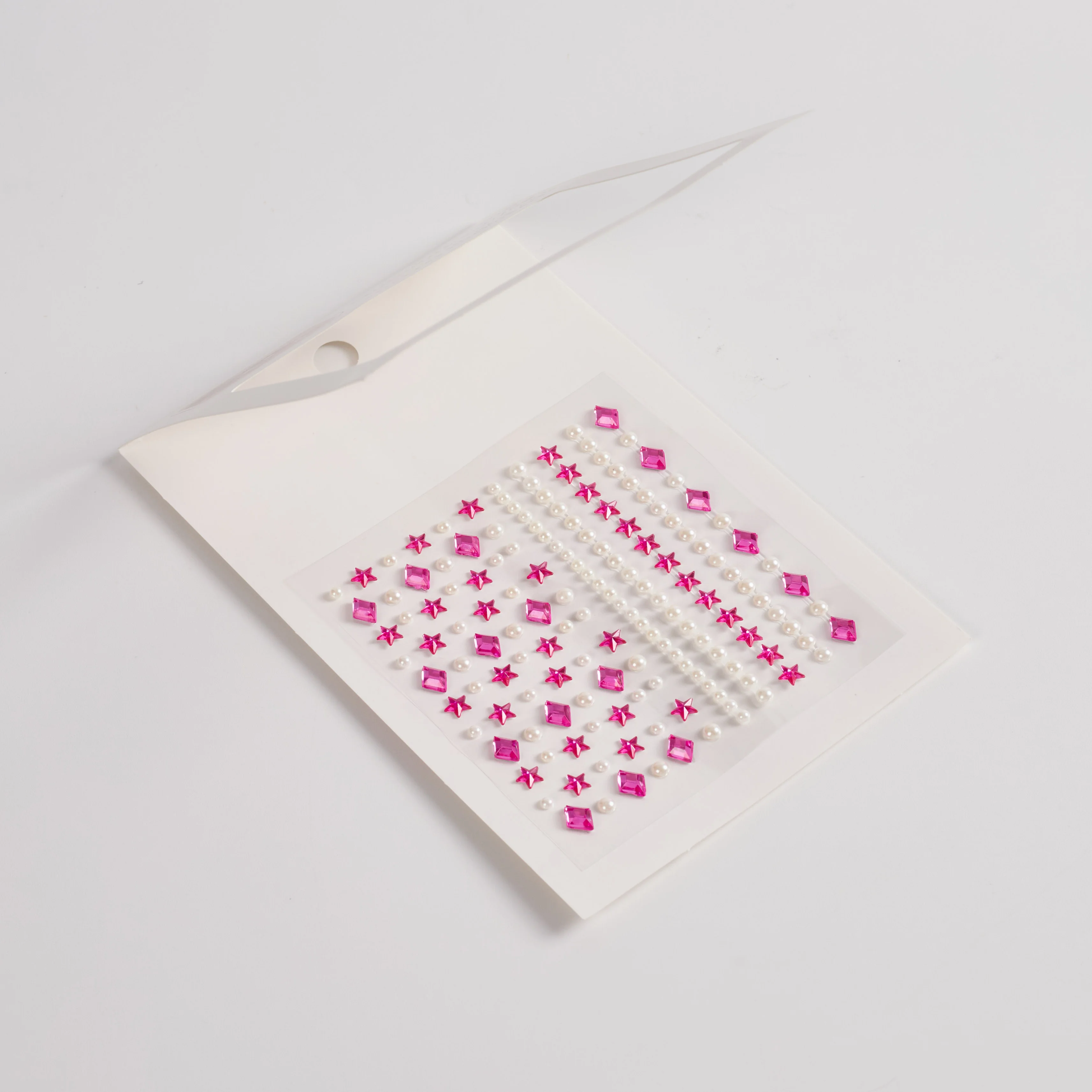 Good Price Pink Stars Gem Diamond Crystal Stickers Pearl Stickers Makeup Girls Eyes Face Nail Stickers Safety 3D Decoration