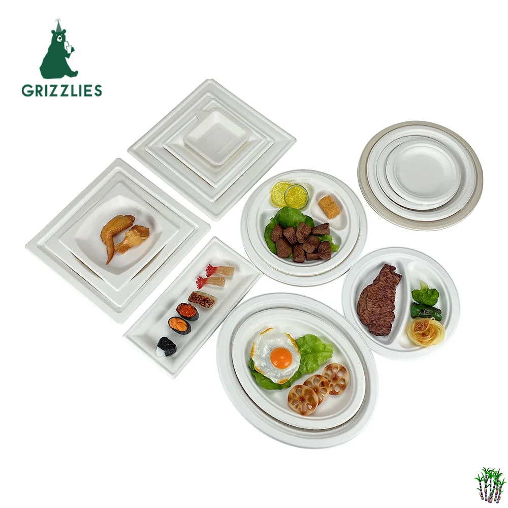 Professional custom party food plate lfgb safety disposable plates sets low price for home