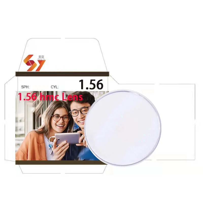 Высокое качество 1,56 ВМП связанных продуктов, таких как CR39 оправа для очков lentes opticos волоконно оптических линз объектива 1,56 ВМП Объективы