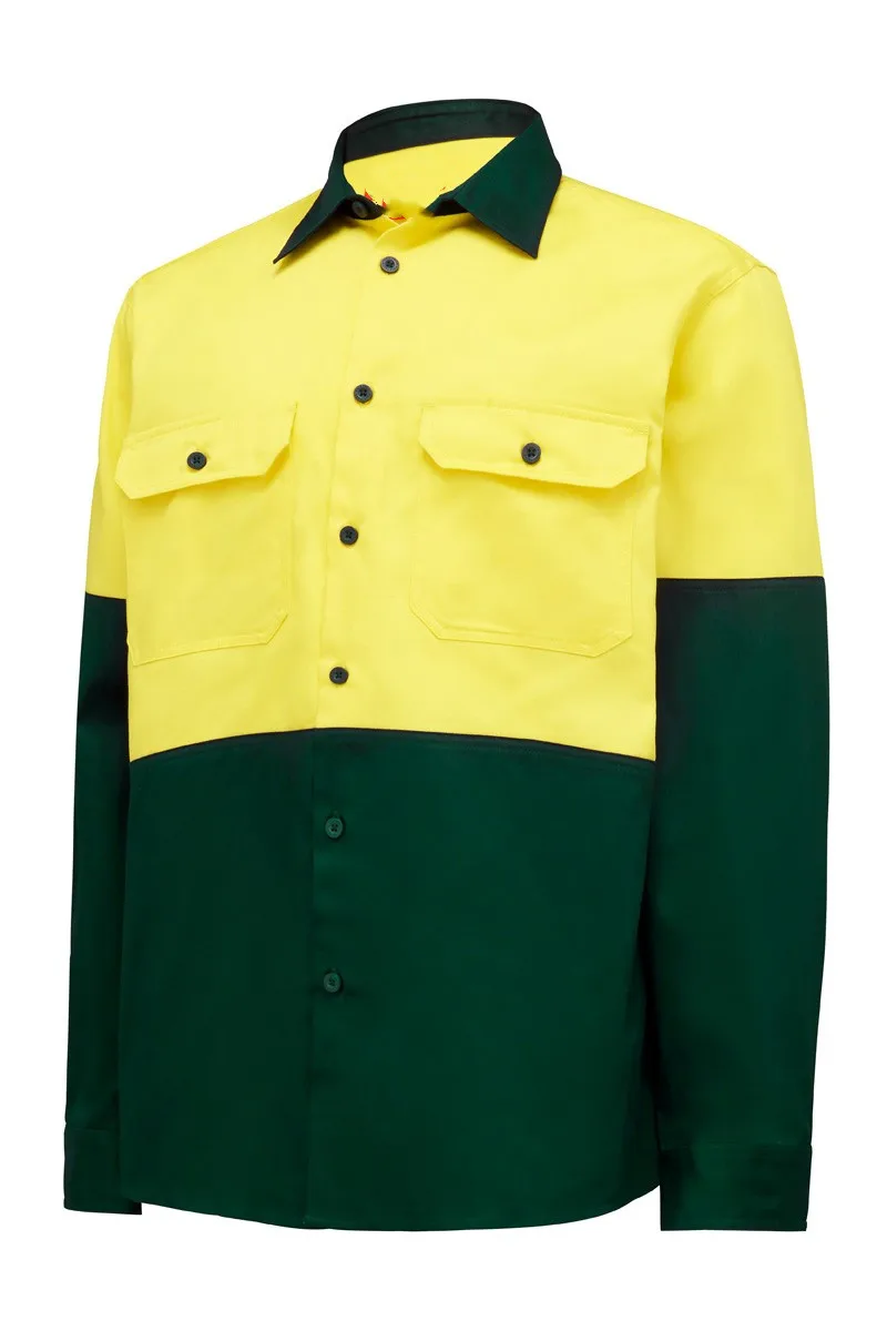 Reusable Washable Clothing or Shirts For Worker Tone Cotton Drill Shirt Uniforms Workwear Clothing