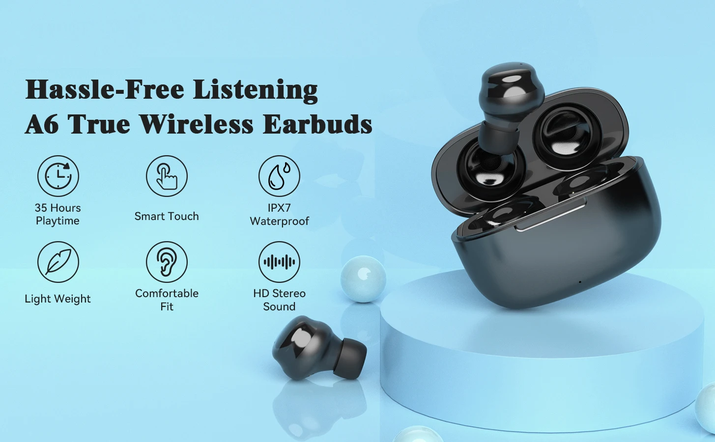 Customized Oem Portable In Ear Wholesale  Wireless earphone headphone blue tooth earphones headsets